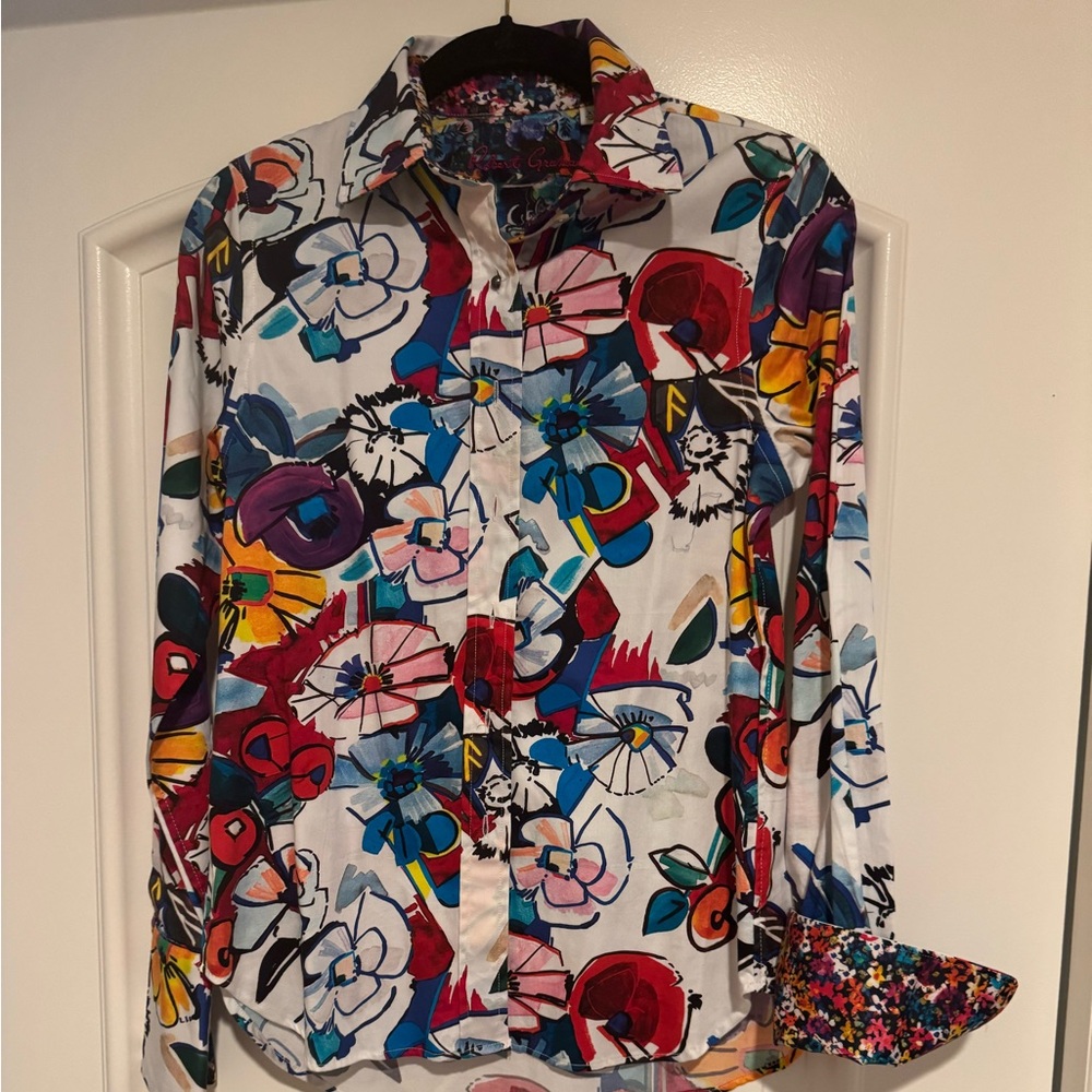 Robert Graham. Colorful Floral Button-Up Shirt